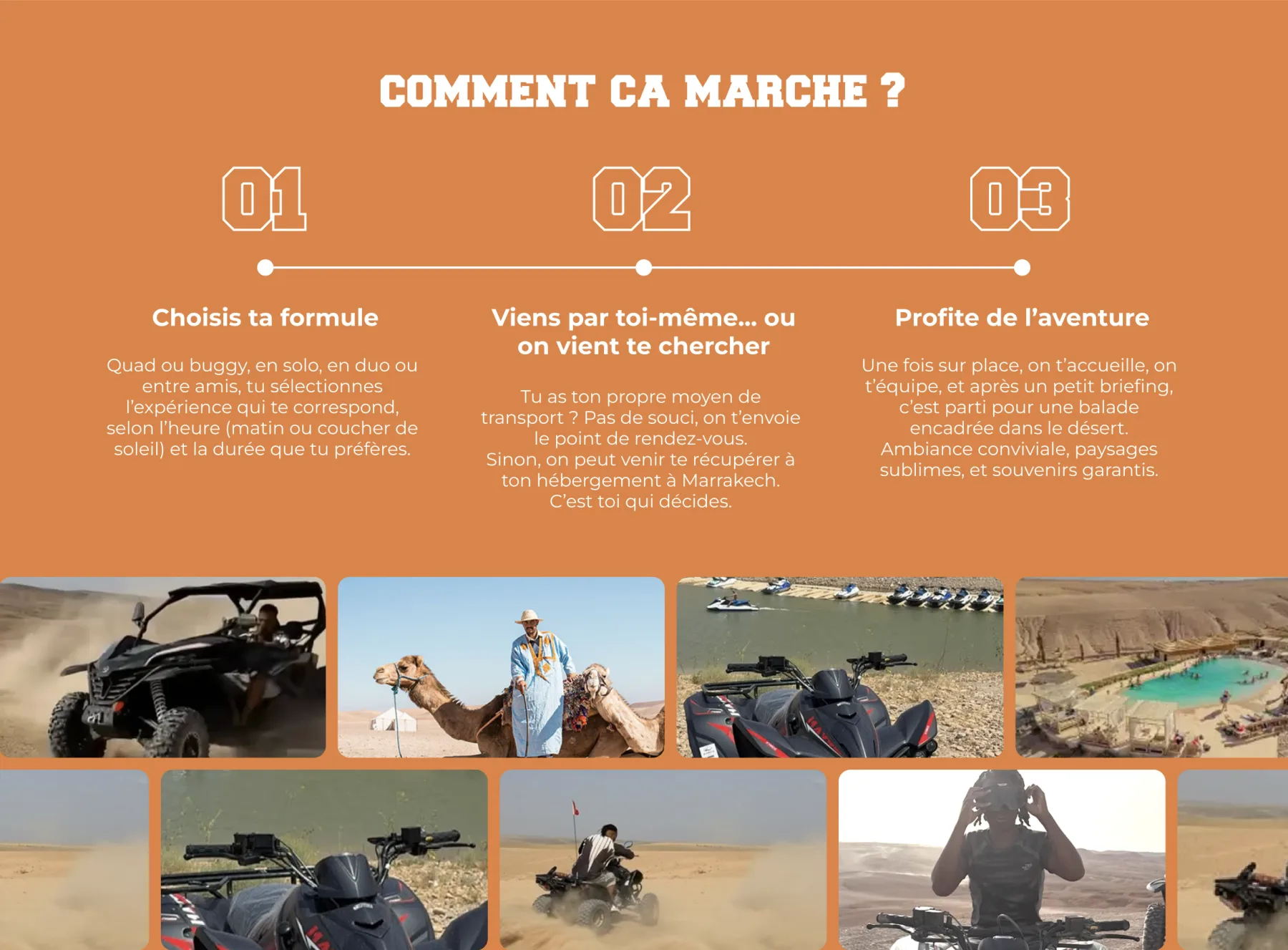 Desert Ride Agafay - Comment ça marche