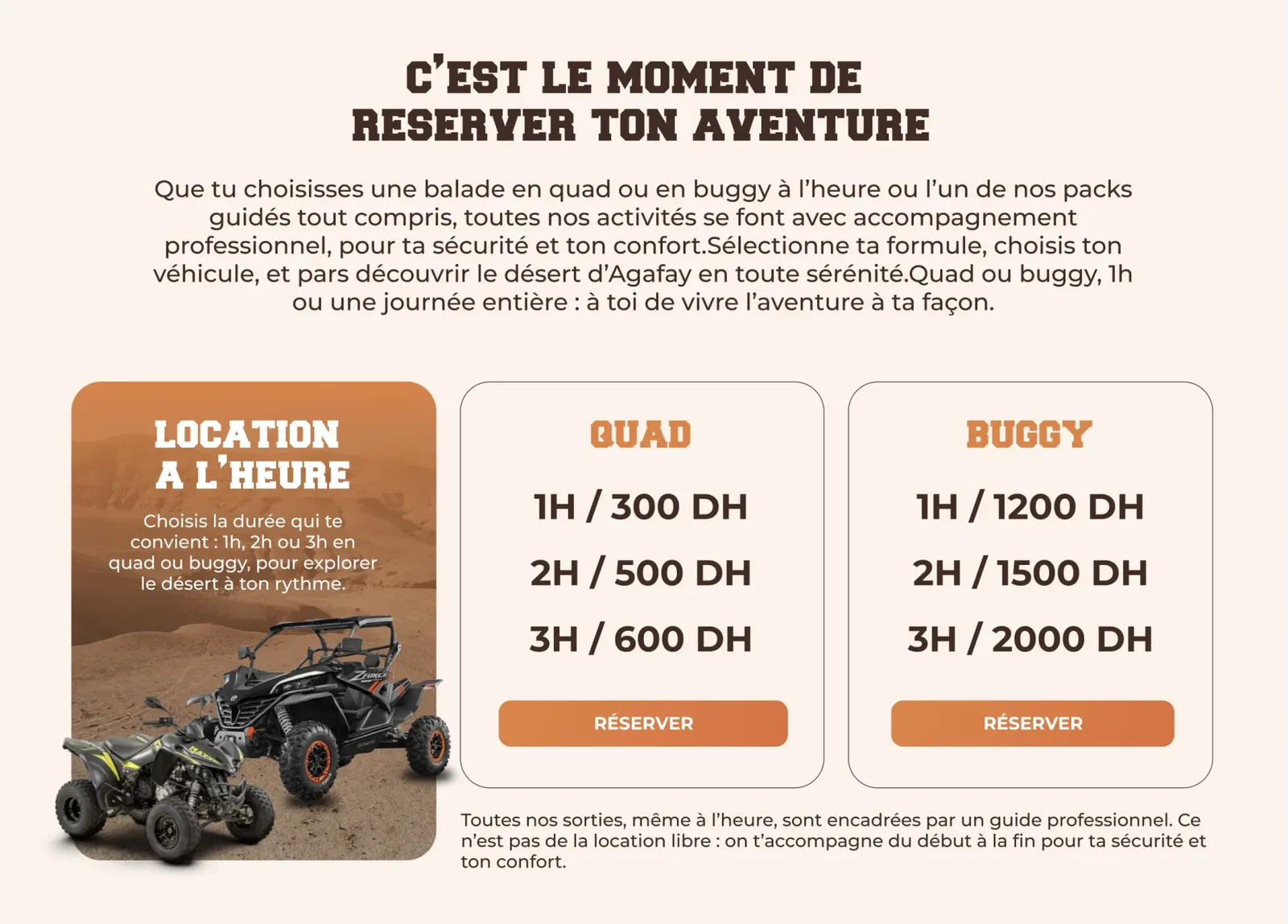 Desert Ride Agafay, capture sur ordinateur