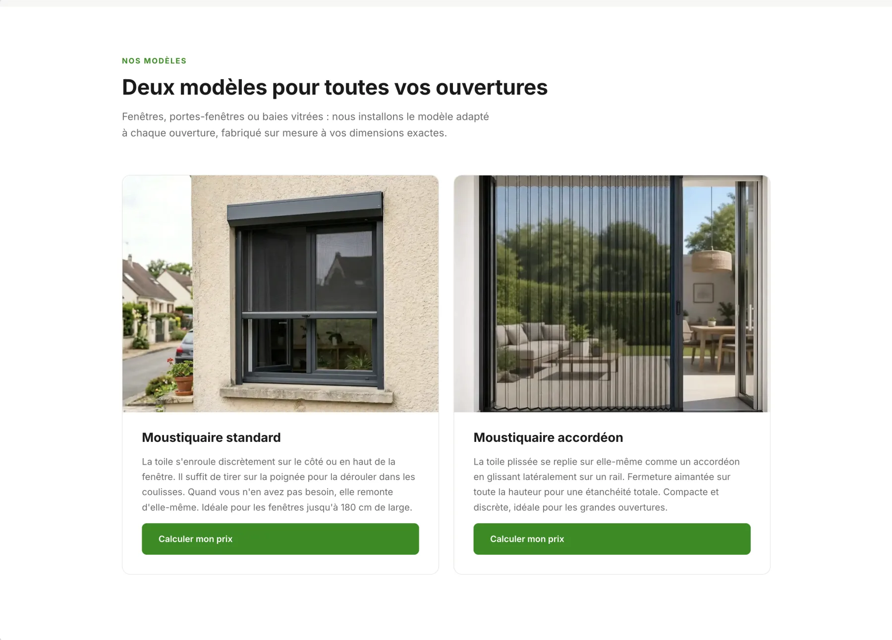 Les 3 Moustiquaires - Catalogue modèles