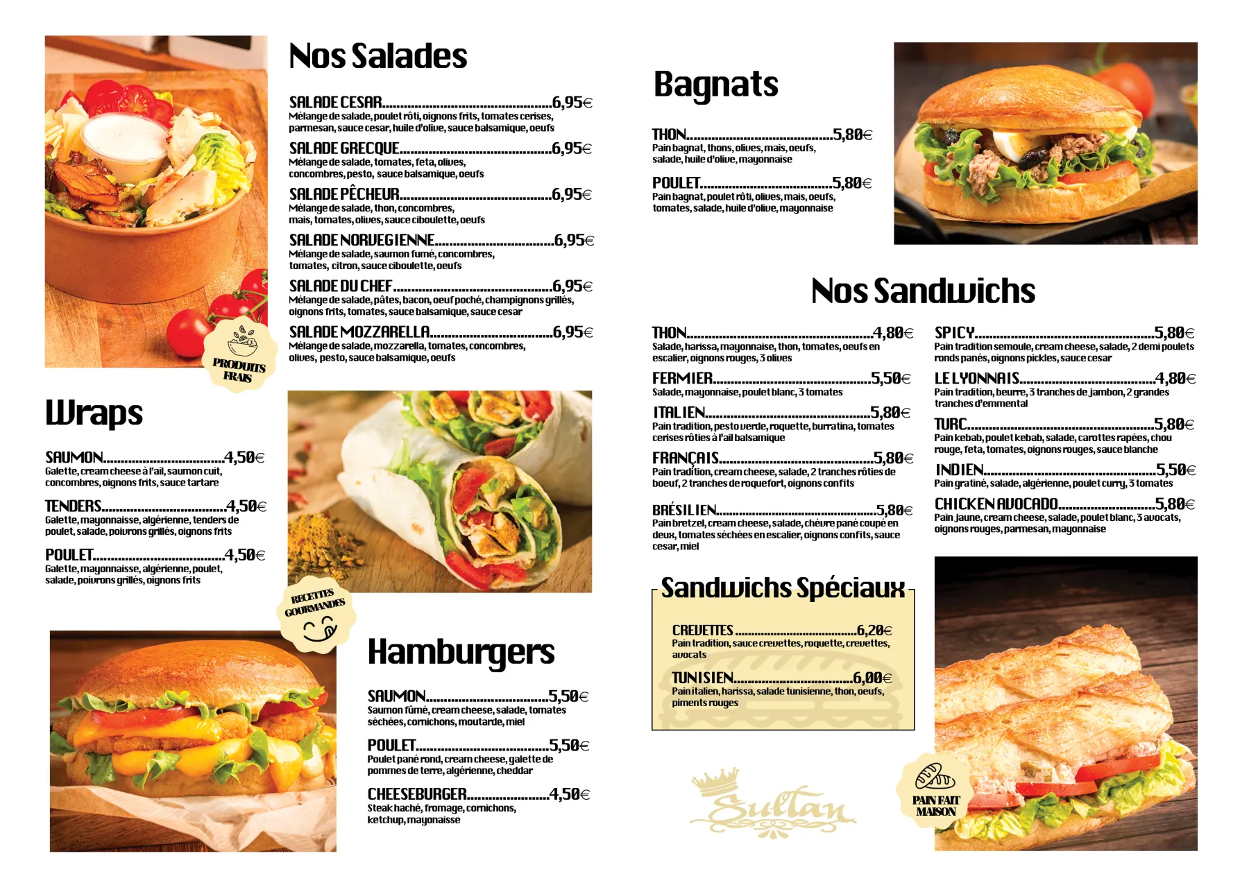 Flyer A5 plié, pages intérieures